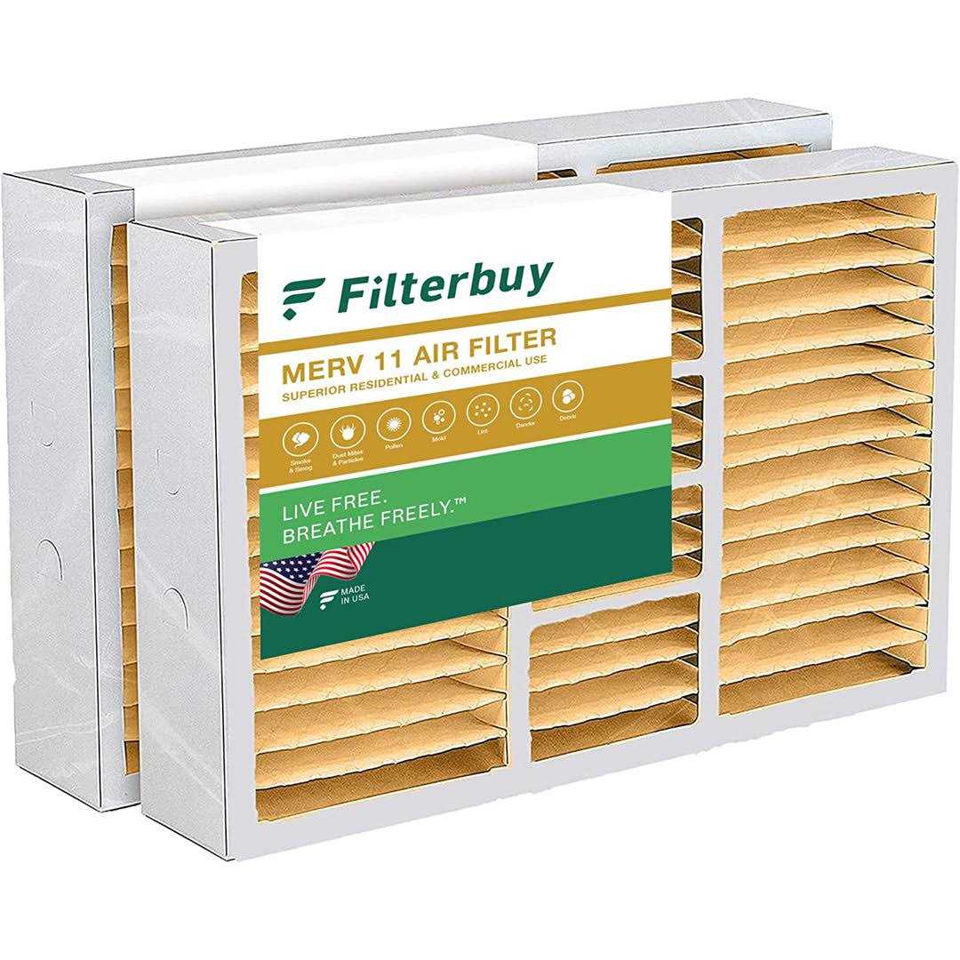 Filterbuy Air Filter MERV 11 Pleated HVAC AC Furnace Filters Replacement - Inhomebuy