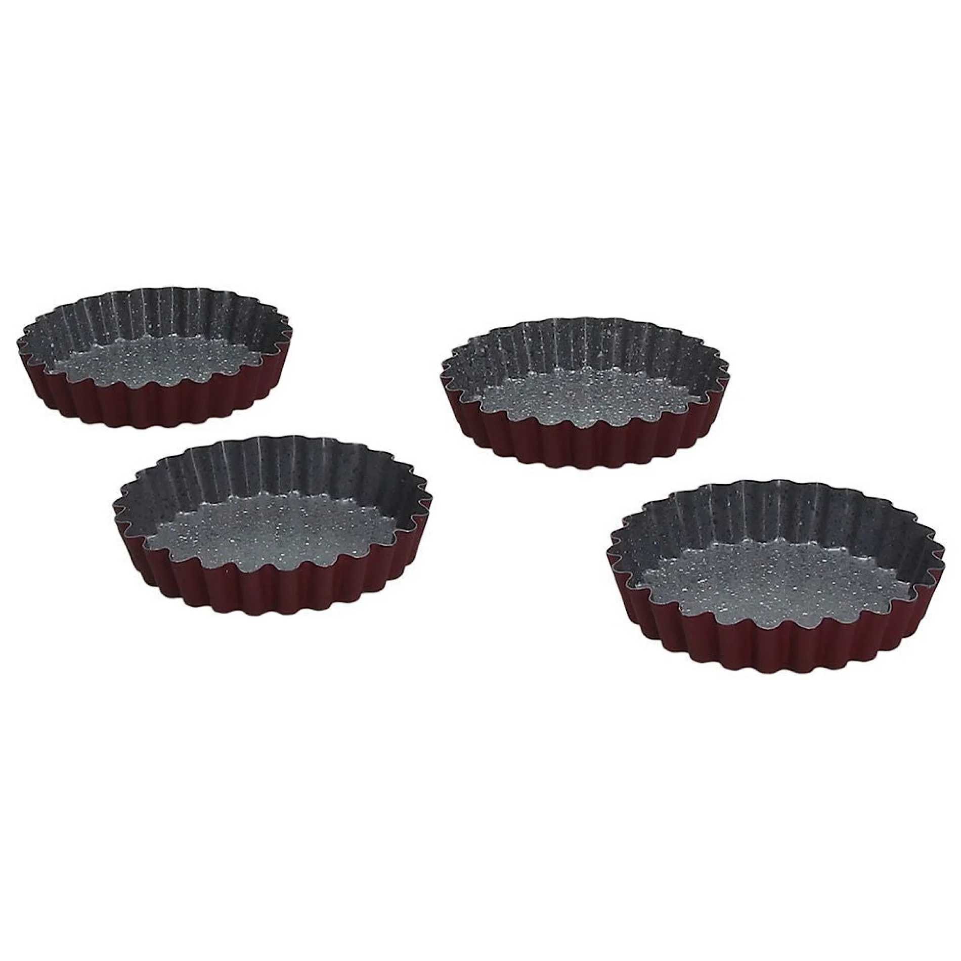 Sweet Cherry Set 4 Tarts Molds 10cm - Inhomebuy