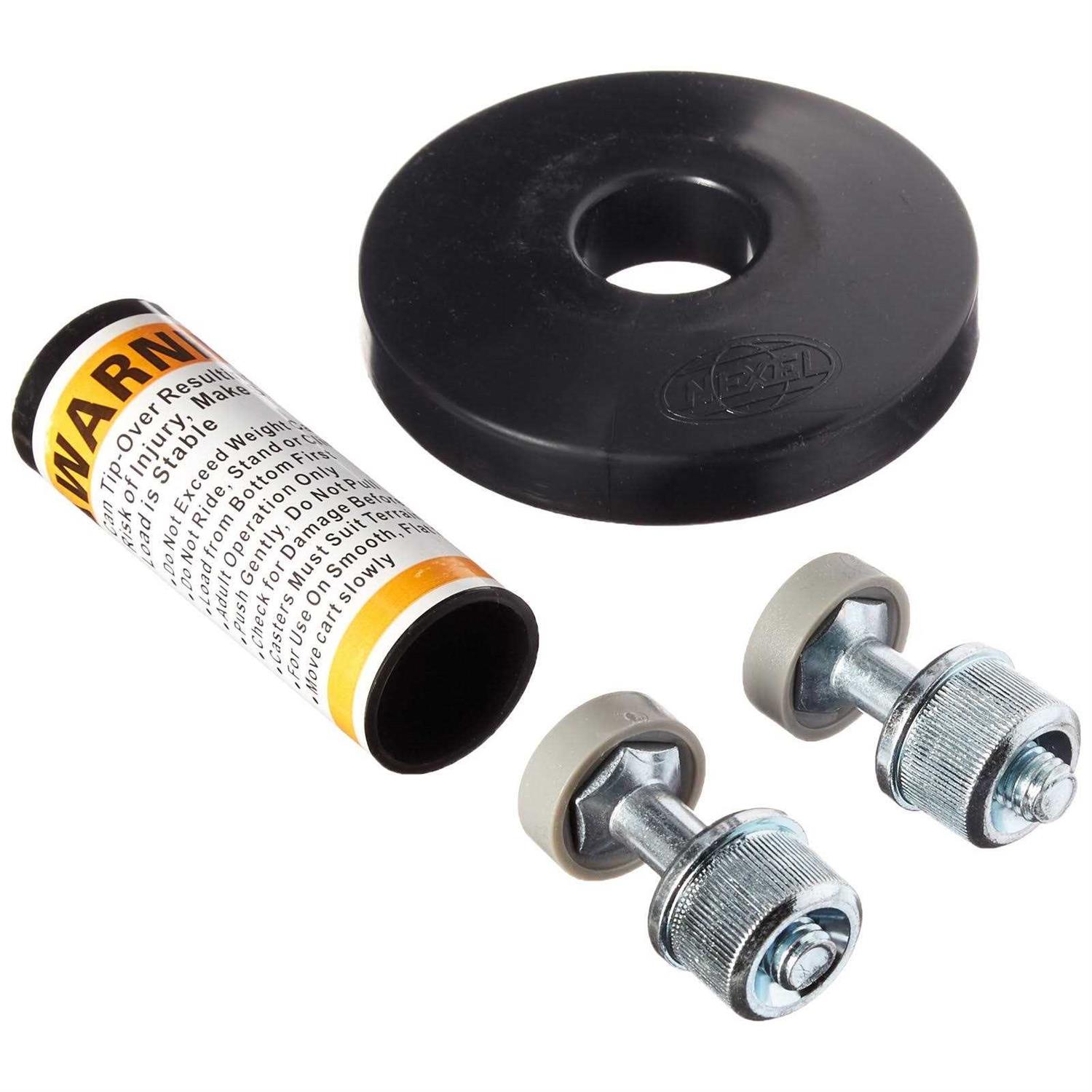 Nexel Steel Deck Truck Rubber Casters - Inhomebuy