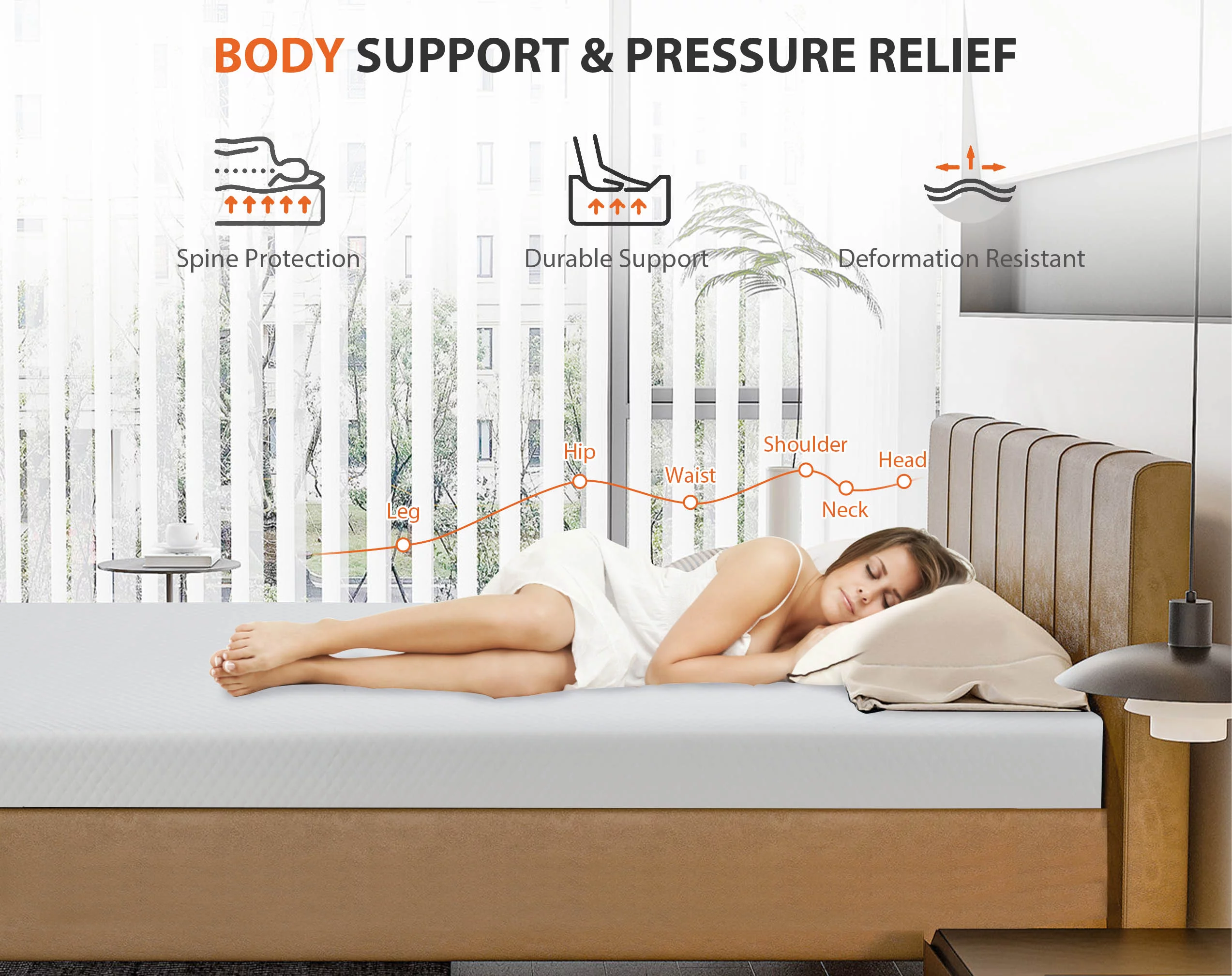 YRLLENSDAN Twin Mattress 6 Inch, Twin Memory Foam Mattress 6 Inch Twin Mattress Firm Twin Mattress Gel Memory Foam Mattress - Inhomebuy