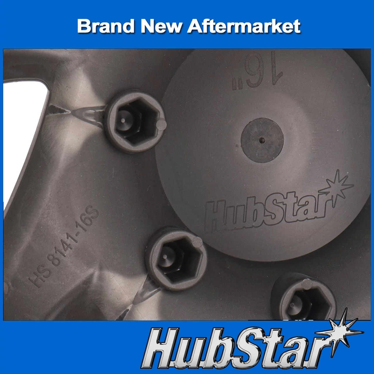 HubStar Hubcap for Ford Van 1998-2023, Premium Heavy-Duty Replacement 16-inch Wheel Cover (4 Pieces) - Inhomebuy