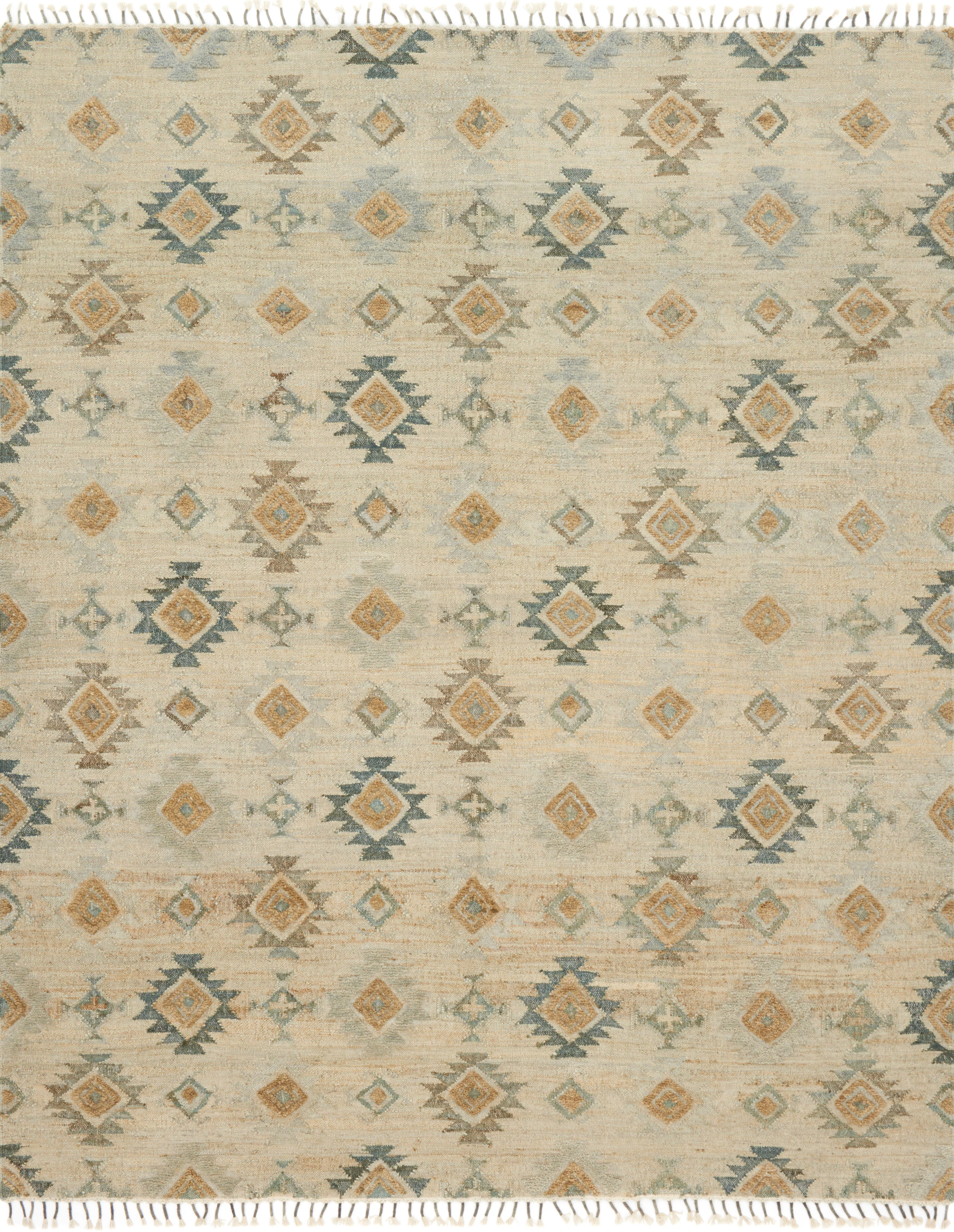 Loloi Rugs Owen Collection Rug in Pewter, Sand - 5' x 7'6