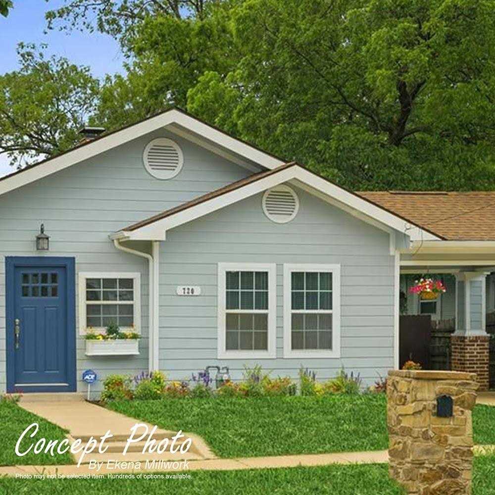 Vertical Surface Mount Functional Standard Frame PVC Gable Vent Ekena Millwork - Inhomebuy