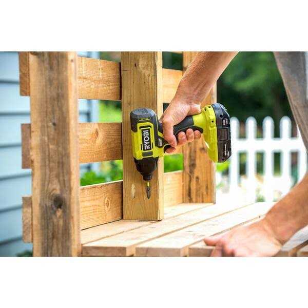 RYOBI ONE+ 18V Cordless 4-Tool Combo Kit with 1.5 Ah Battery, 4.0 Ah Battery, and Charger PCL1400K2 - Inhomebuy