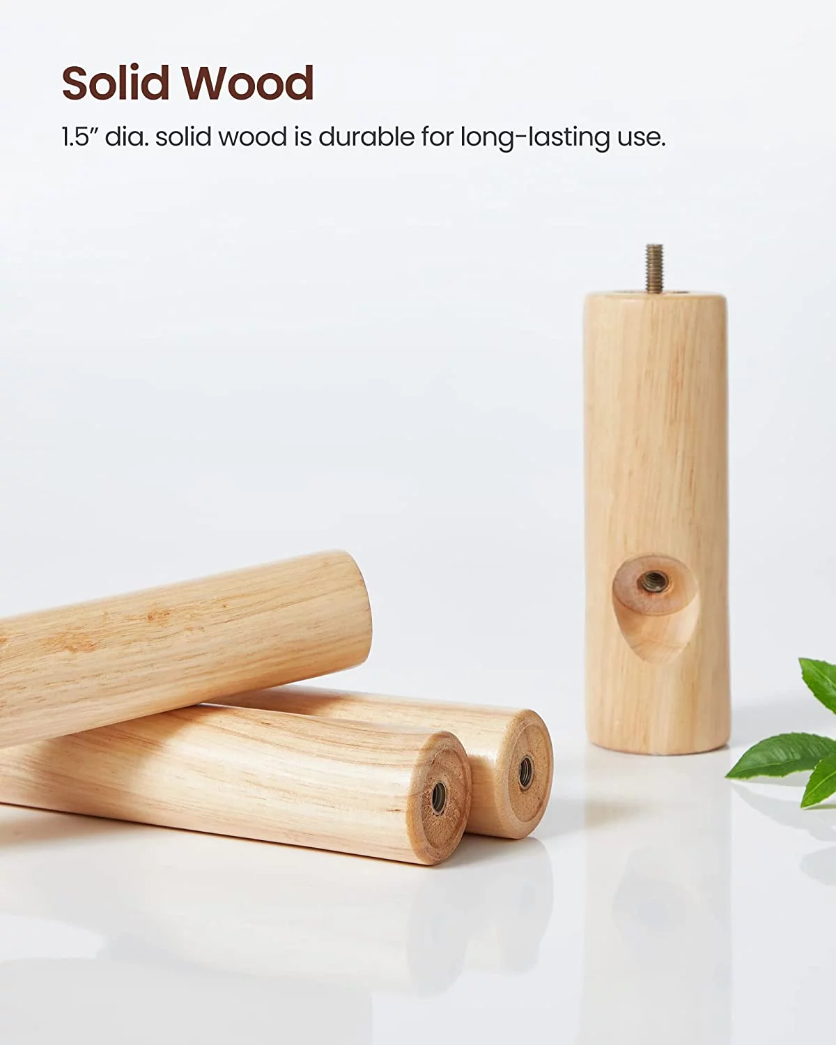 VASAGLE Coat Rack Solid Wood Free Standing Coat Rack Tree-Shaped Coat Rack with 8 Hooks for Clothes Hats Bags for Living Room Bedroom Dark Walnut - Inhomebuy