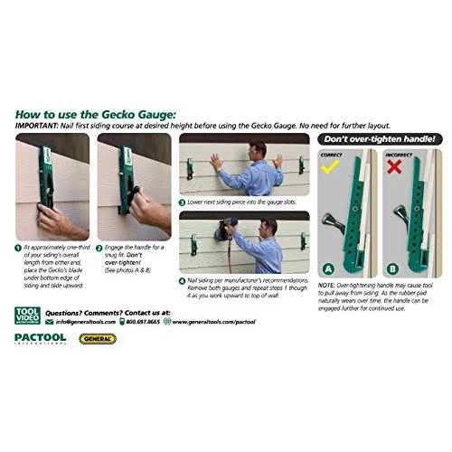 Pactool SA90338 Gecko Gauge Siding - Inhomebuy