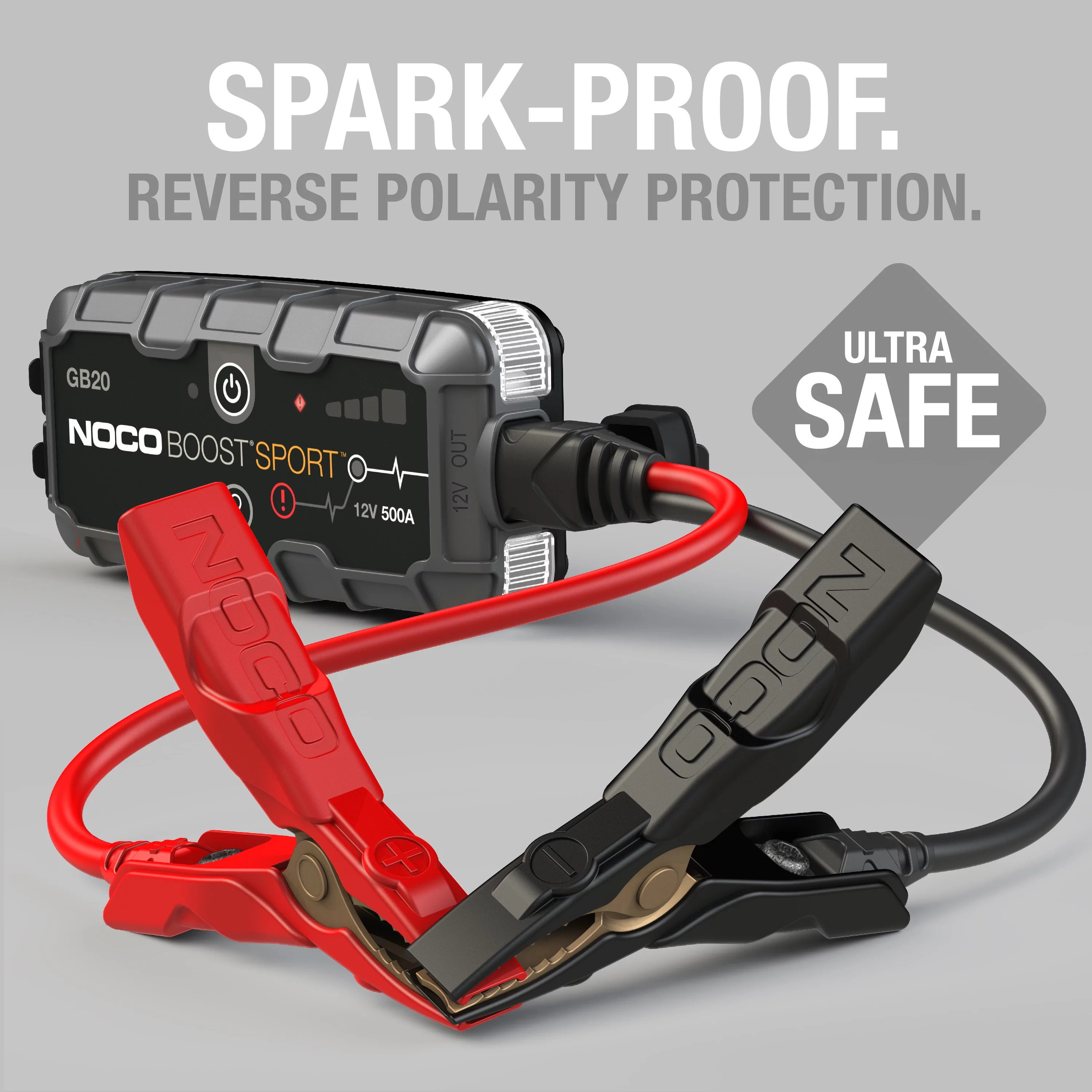 NOCO Boost Sport GB20 500A 12V UltraSafe Portable Lithium Jump Starter - Inhomebuy