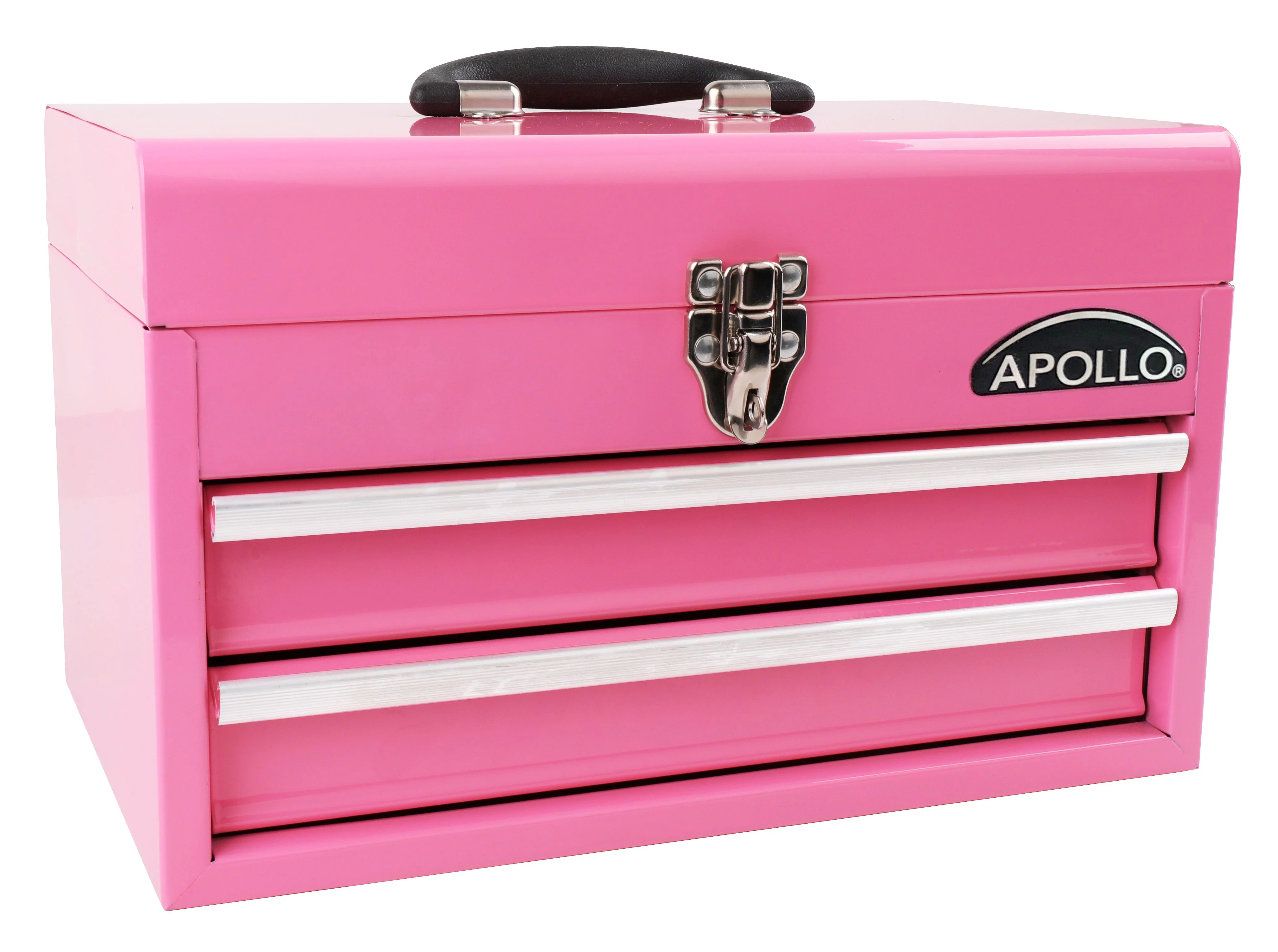 Apollo Precision Tools DT5010P 2-Drawer Steel Chest Pink - Inhomebuy