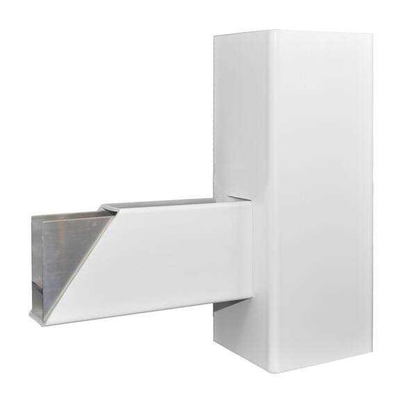 Weatherables Plymouth 5 ft. H x 8 ft. W White Vinyl Picket Fence Panel Kit - Inhomebuy