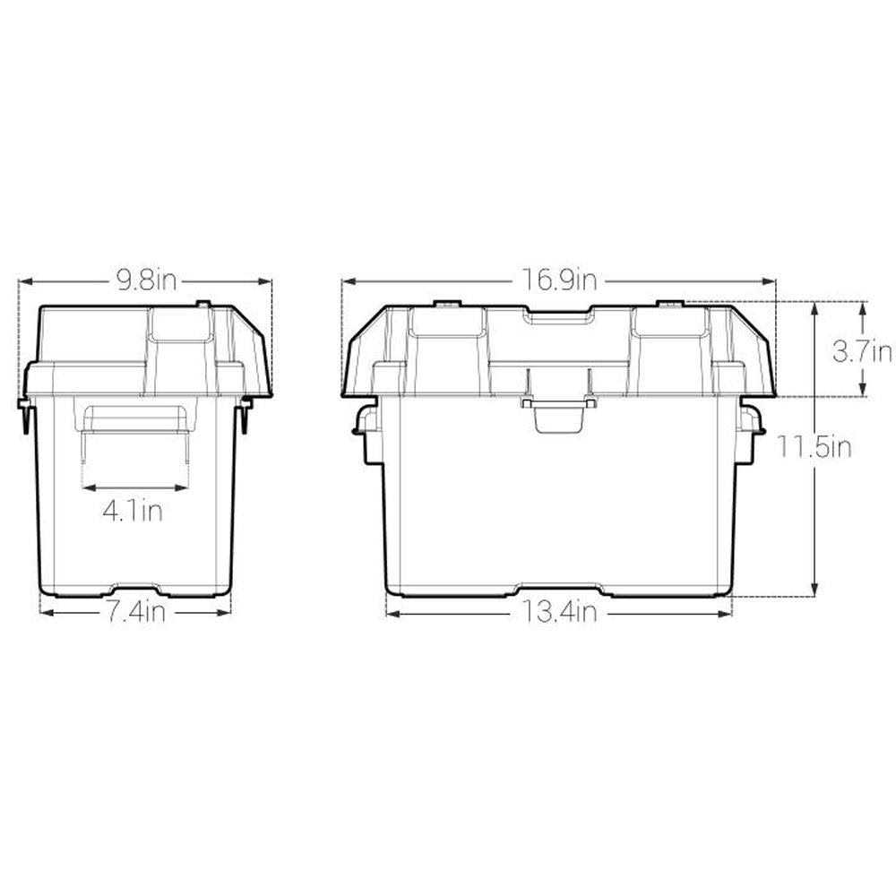 NOCO Group 24-31 Snap-Top Battery Box HM318BK - Inhomebuy