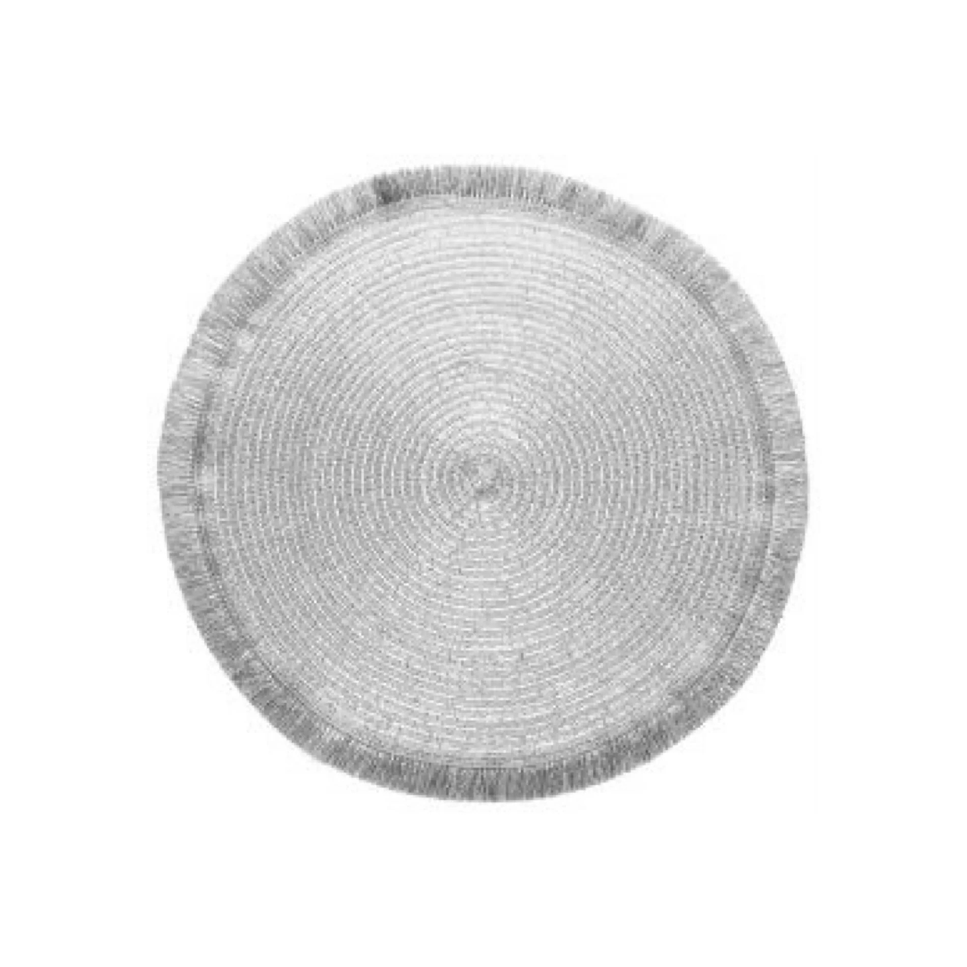 Placemat with fringes 38 cm Lurex Rosa Set 6pcs - Inhomebuy