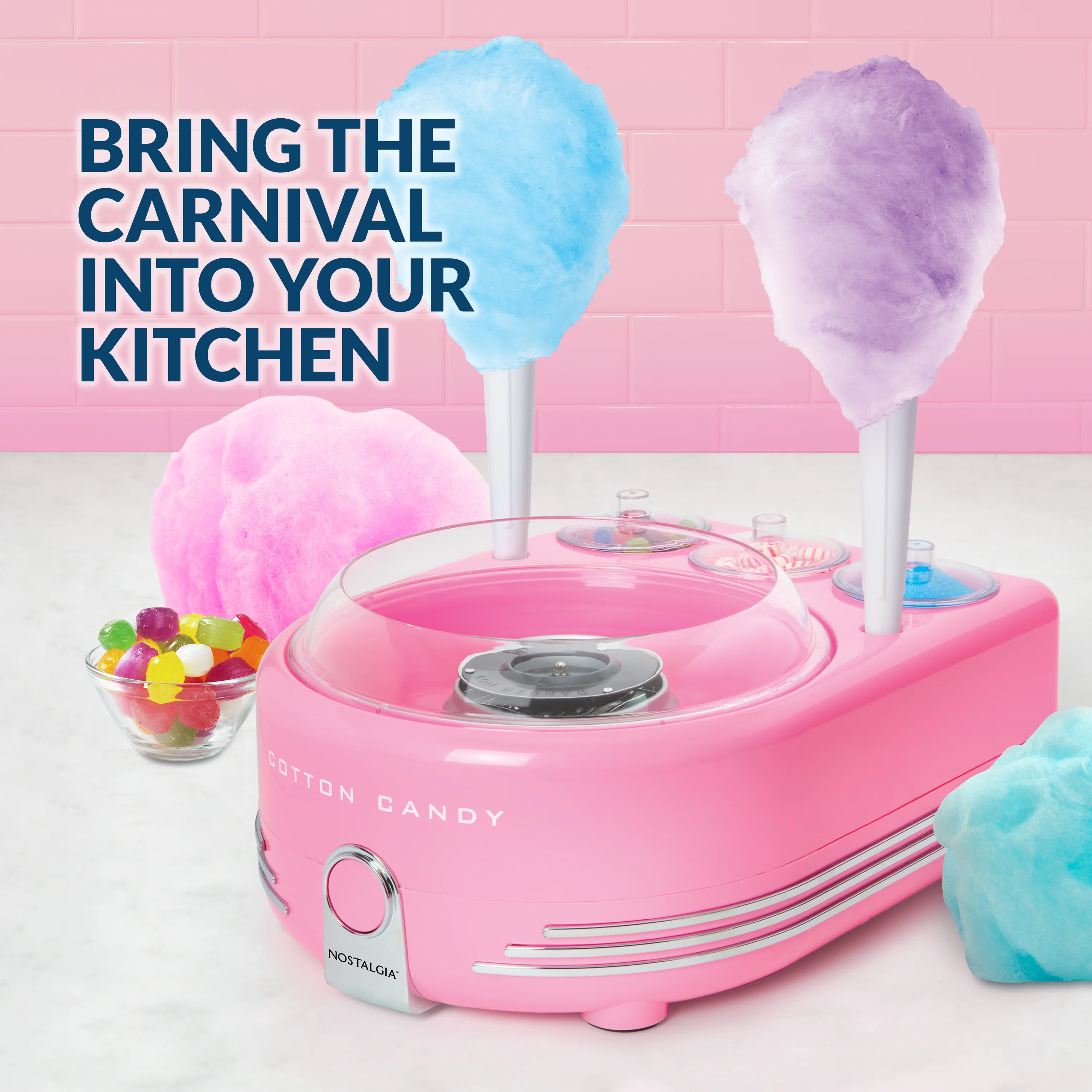 Hard Candy Cotton Candy Station - Inhomebuy