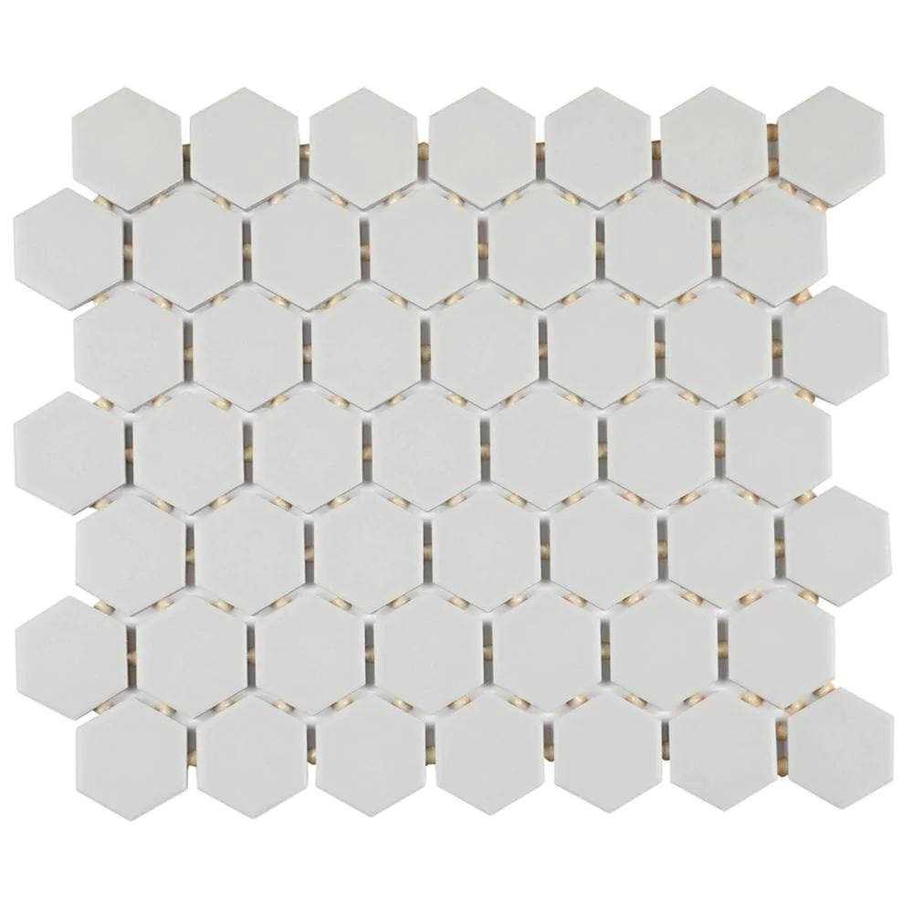 Daltile Restore 10 in. x 12 in. Glazed Ceramic Hexagon Mosaic Tile - Inhomebuy