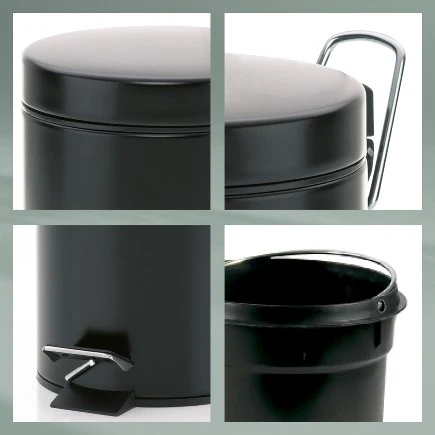 Dust Bin Monaco Black - Inhomebuy