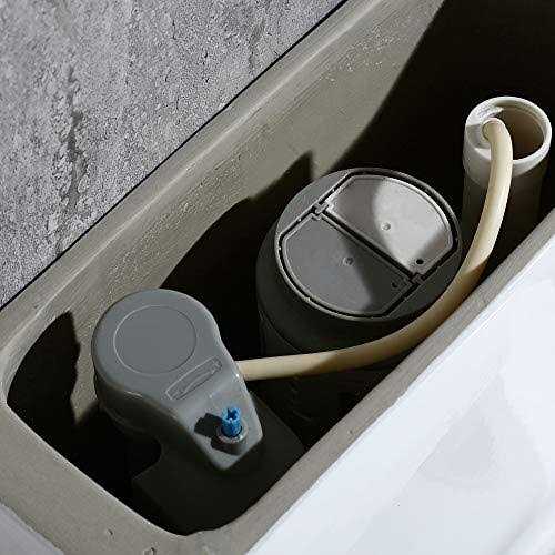 WOODBRIDGE Elite 1-Piece 1.0/1.6 GPF High Efficiency Dual Flush Elongated All-in One Toilet with Soft Closed Seat included in White - Inhomebuy