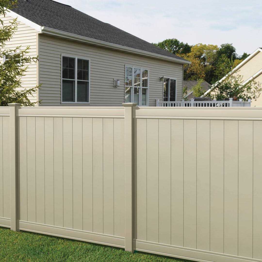 Outdoor Essentials Pro Series 5 in. x 5 in. x 8 ft. White Vinyl Woodbridge Routed Corner Fence Post - Inhomebuy