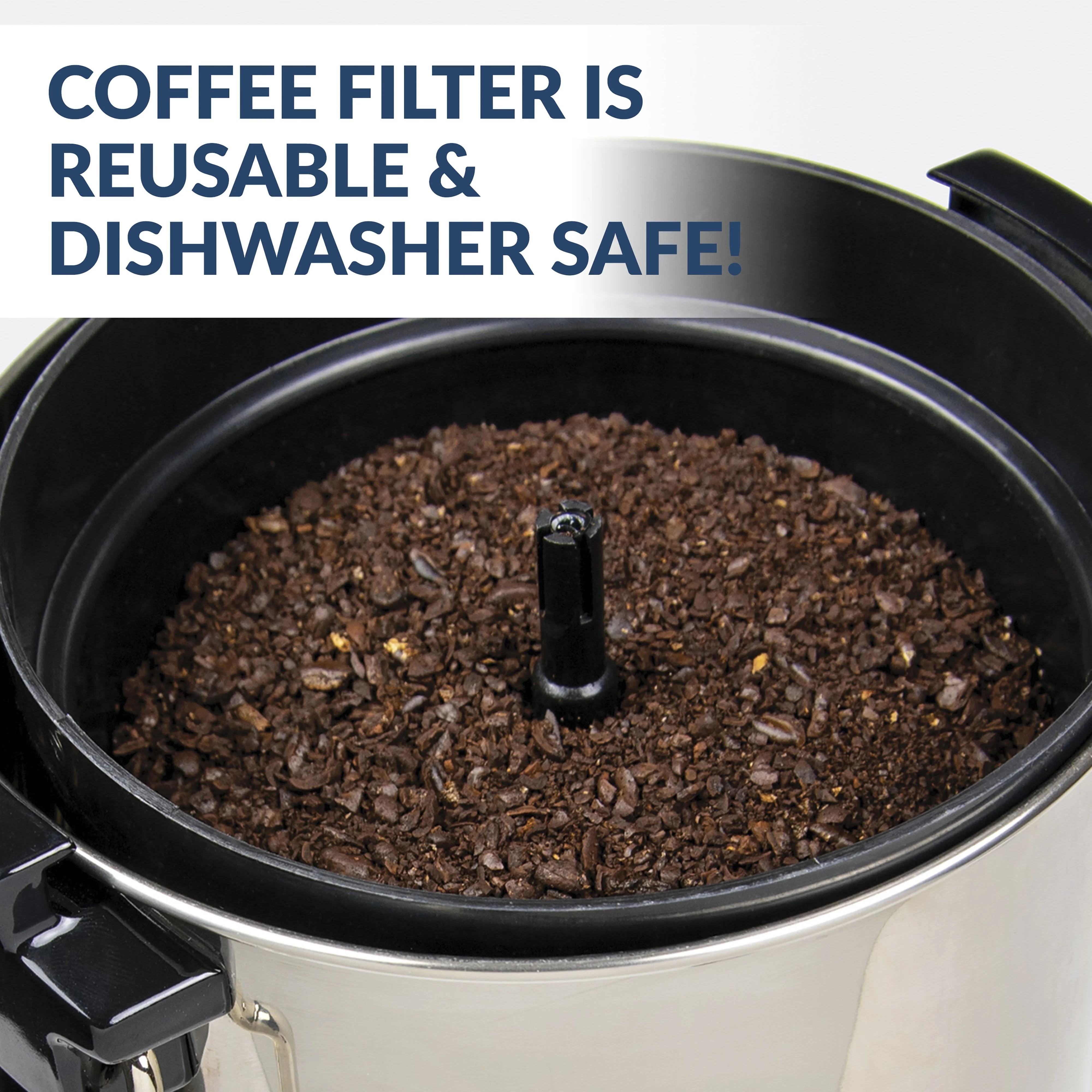 HomeCraft Quick-Brewing 1000-Watt Automatic 30-Cup Coffee Urn - Stainless Steel - Inhomebuy