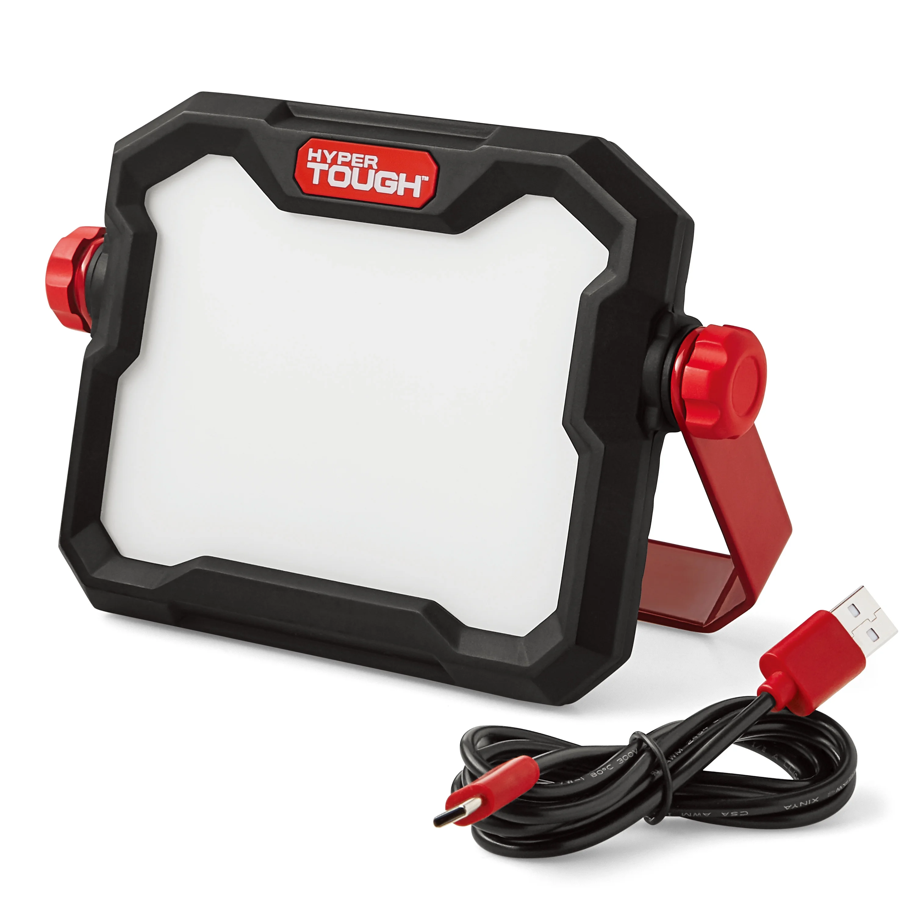 Hyper Tough 50W LED 5000 Lumen Rechargeable Free Standing Light, Handheld Portable Work Light - Inhomebuy