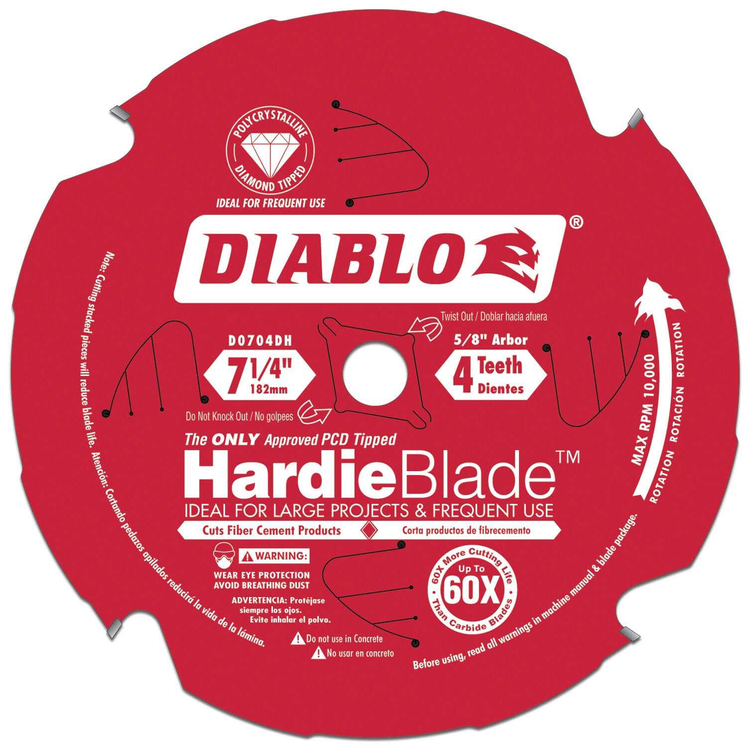 Diablo Fiber Cement Circular Saw Blade D1006DH - Inhomebuy