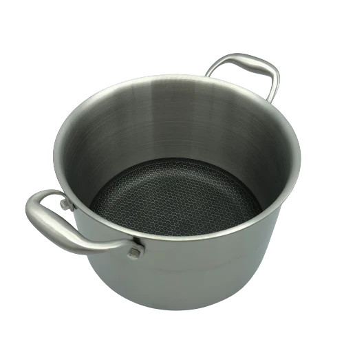 Targu Hybrid Stock Pot: 24cm with glass lid | BC-HW24SPG - Inhomebuy