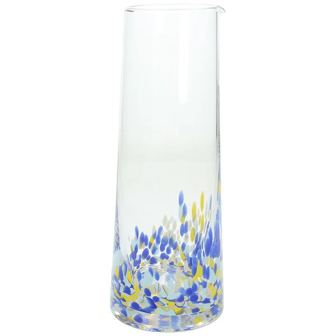 Vetro Venezia Blue -Yellow Carafe 10x26 h - Inhomebuy