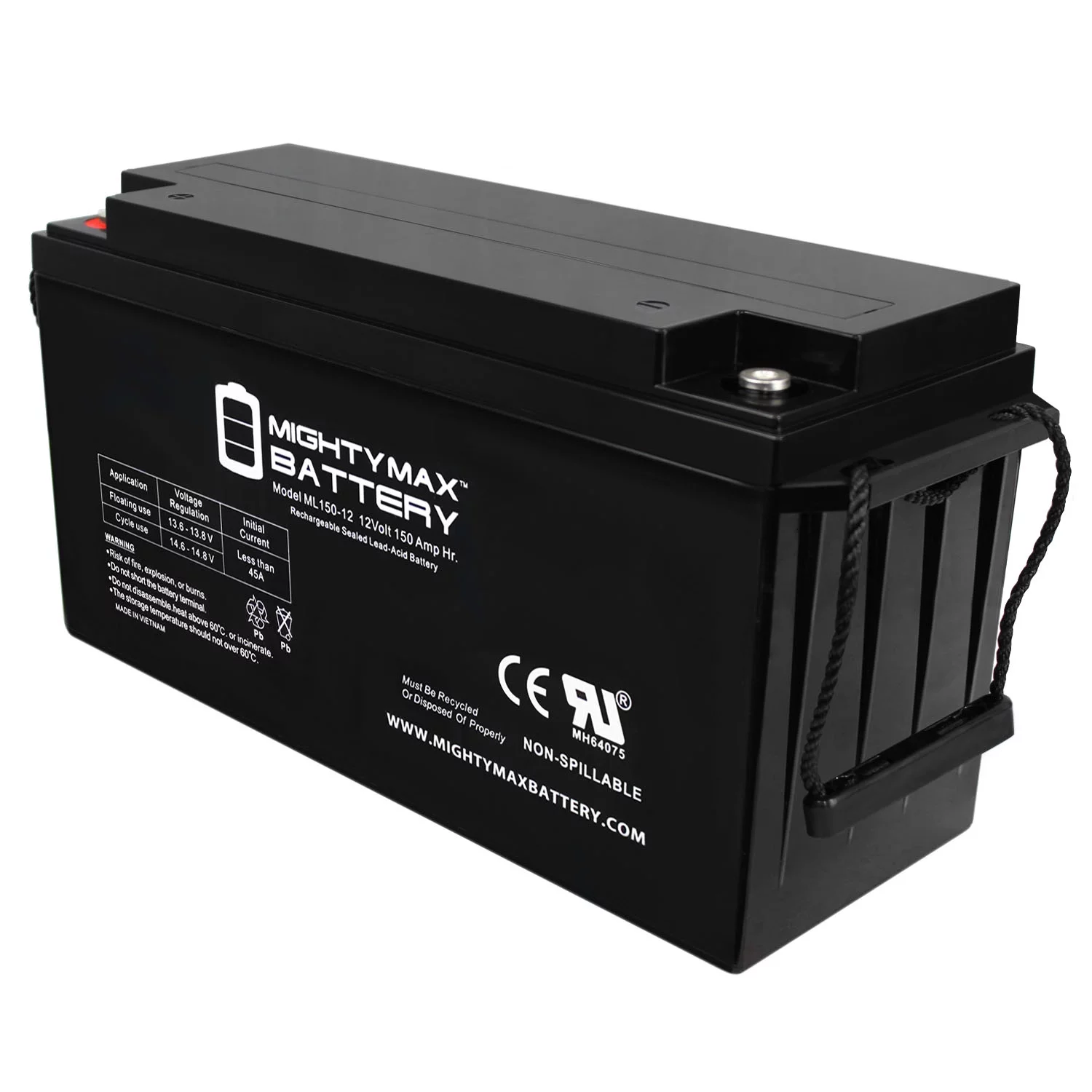 12V 150AH SLA Replacement Battery for 150ah Deep Cycle Rechargeable Battery - Inhomebuy