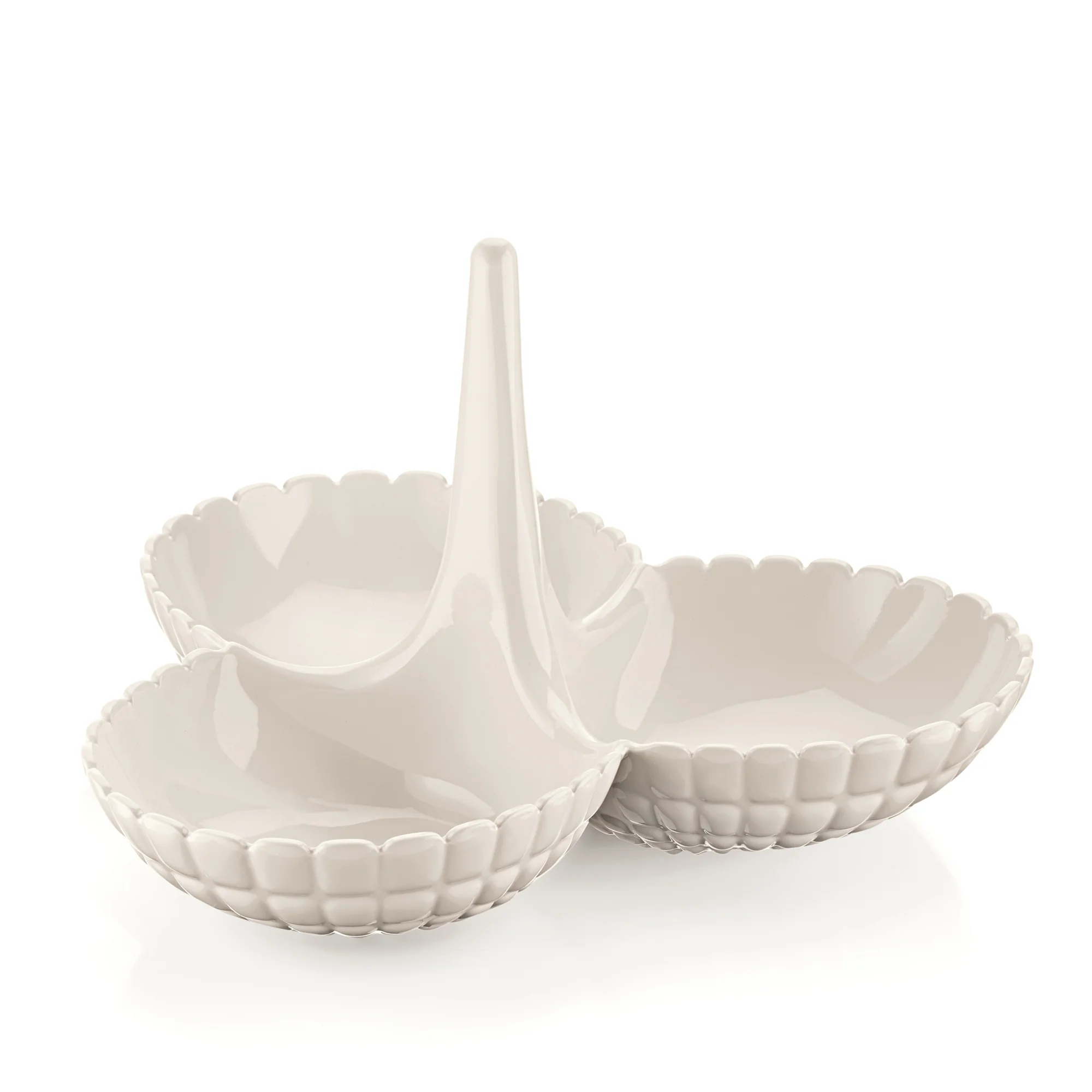 Hors d’oeuvres dish Tiffany Milk white - Inhomebuy