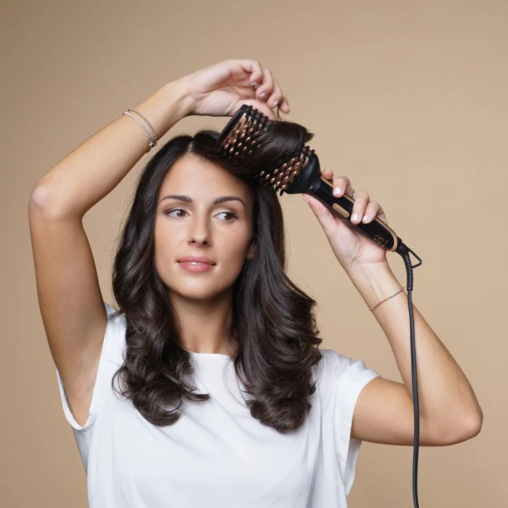 Electric professional straightening brush Magic Straight Brush My Pro - Inhomebuy