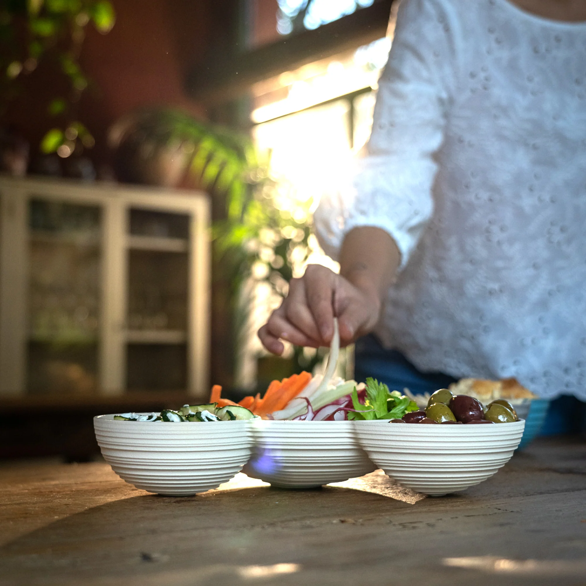 Hors D'oeuvres Dish Tierra White Milk - Inhomebuy