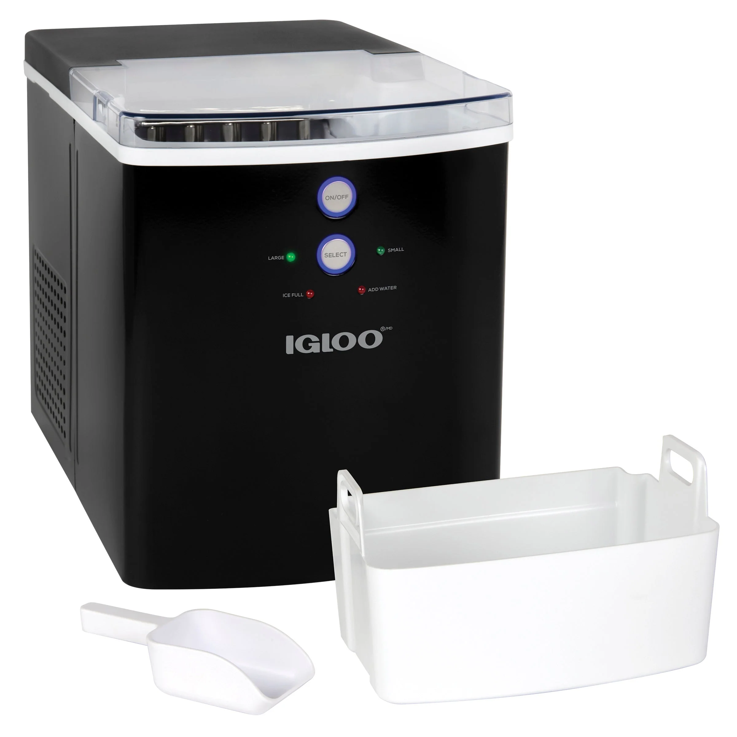 Igloo 33-Pound Automatic Portable Countertop Ice Maker Machine, Black - Inhomebuy