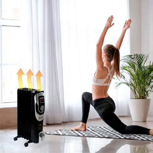 Optimus Oil Filled Heater: 7-fins, Digital | H-6015 - Inhomebuy