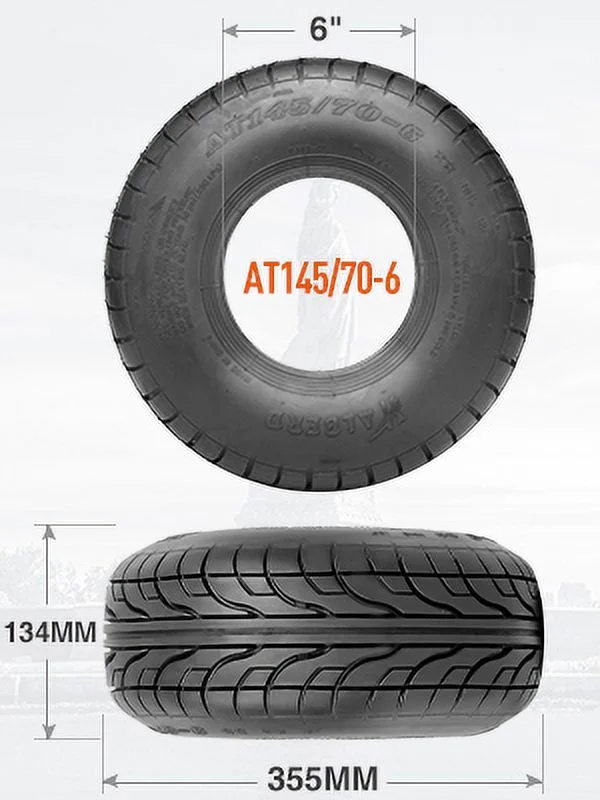 HALBERD 145/70-6 4PR Go Kart Street Mini Bike ATV Tires, 145 70-6 Off-road Tires, Lawn&Garden Tires - Inhomebuy