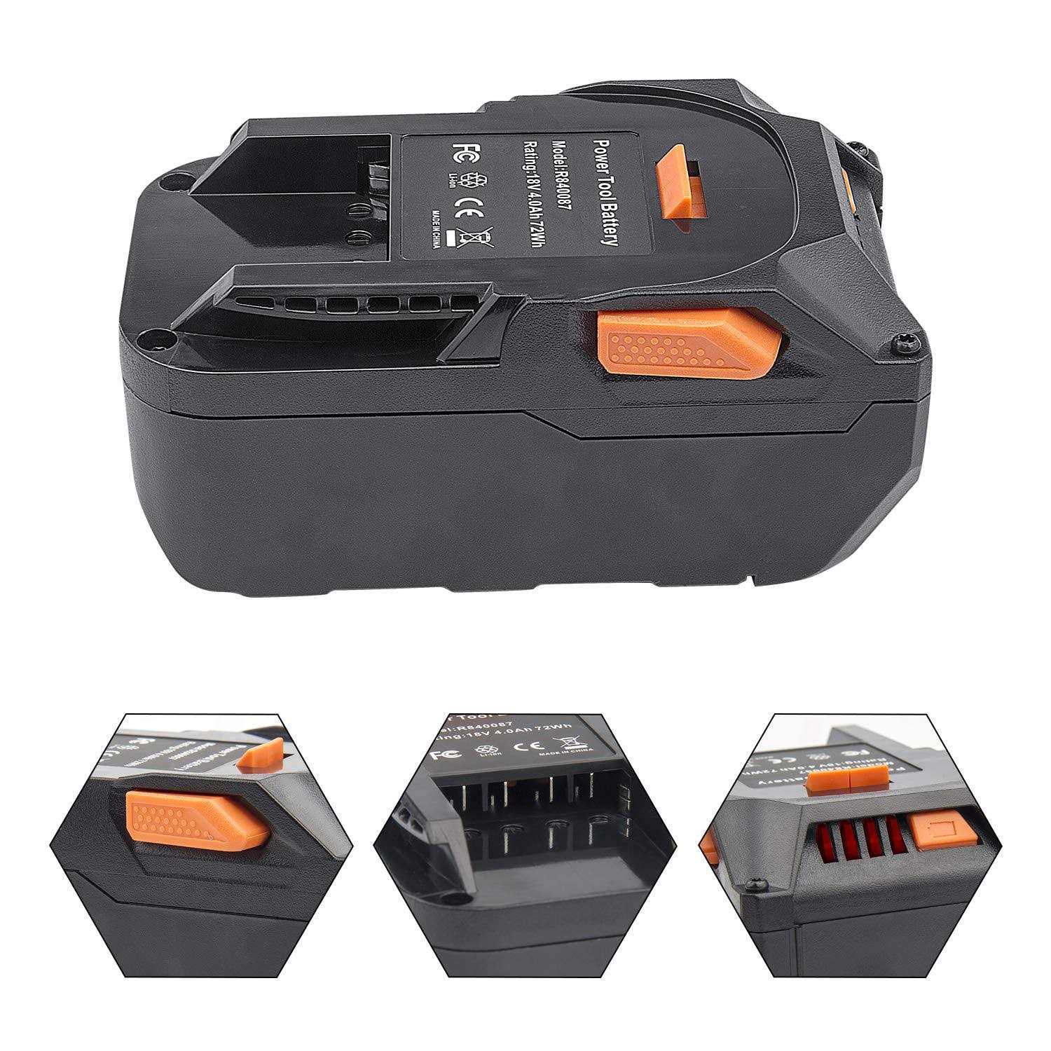 Fancy Buying 2Pack 18-Volt 6.0Ah Lithium Ion Replacement Battery Compatible with for RIDGID R840087 R840083 R840086 R840084 AC840086 AC840085 RIDGID - Inhomebuy