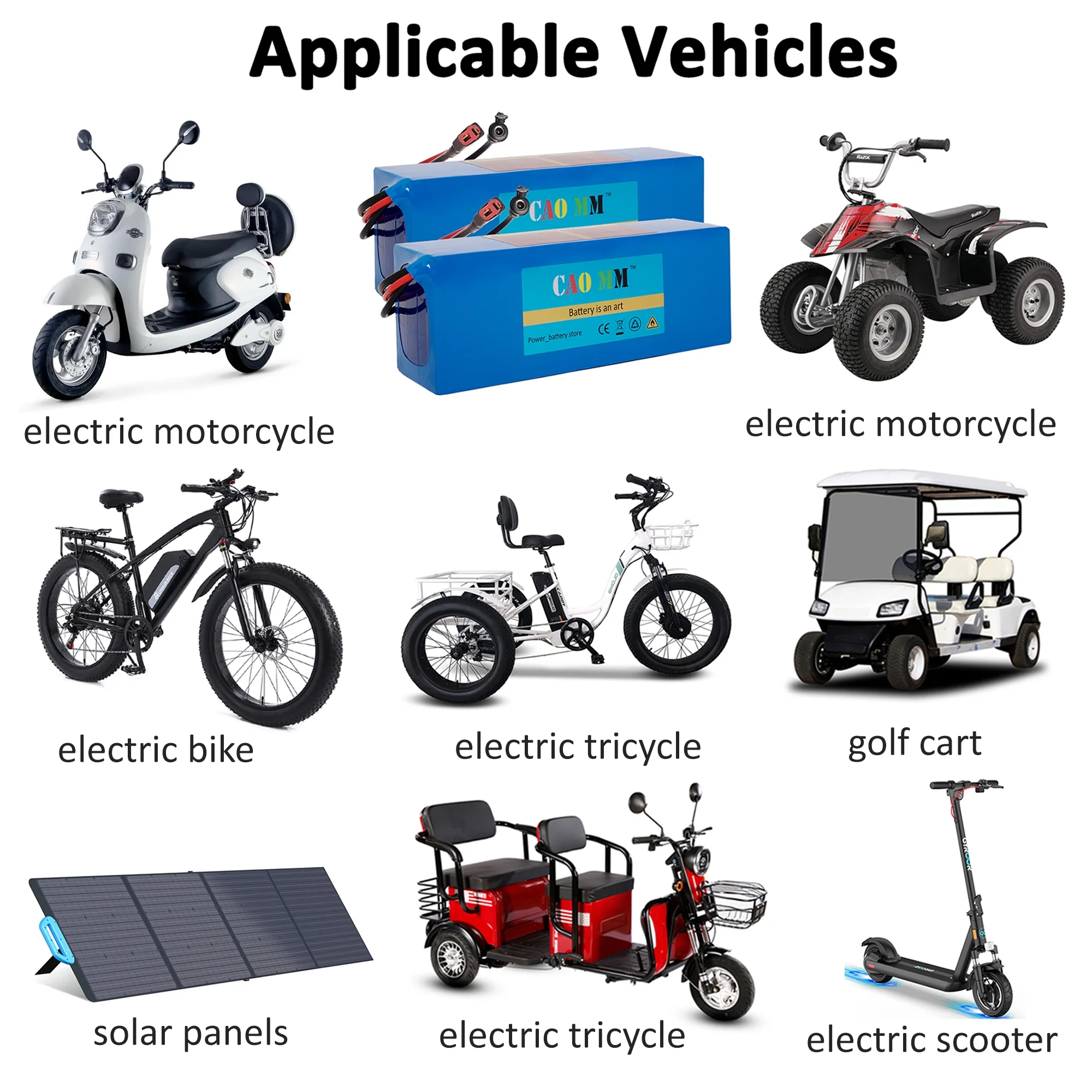 Ebike Battery 36V 10Ah Lithium Battery with 5A Fast Charger for 750W Electric Bicycle - Inhomebuy