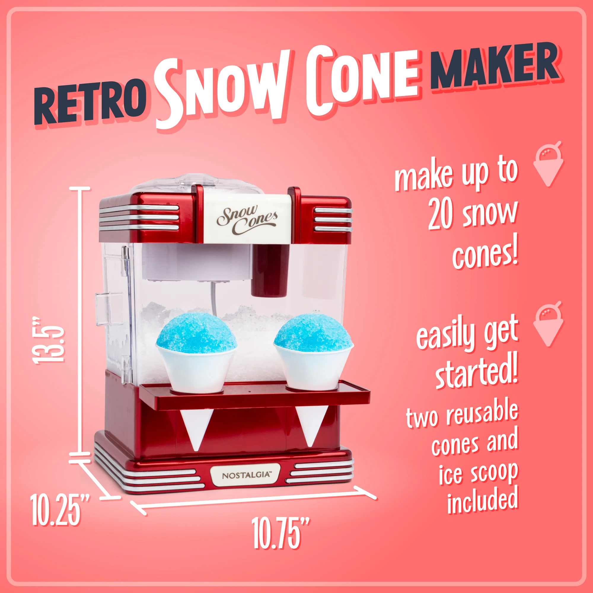 Retro Snow Cone Maker - Inhomebuy