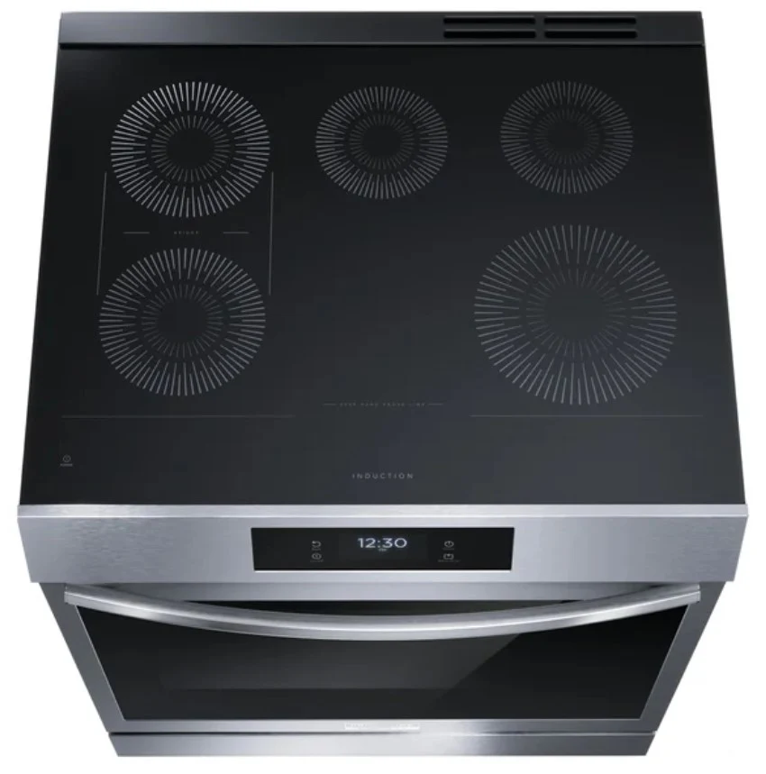 FRIGIDAIRE GALLERY 30 IN. 6.2 CU.FT FREE STANDING INDUCTION FRONT CONTROL RANGE WITH AIR FRYER AND T - Inhomebuy