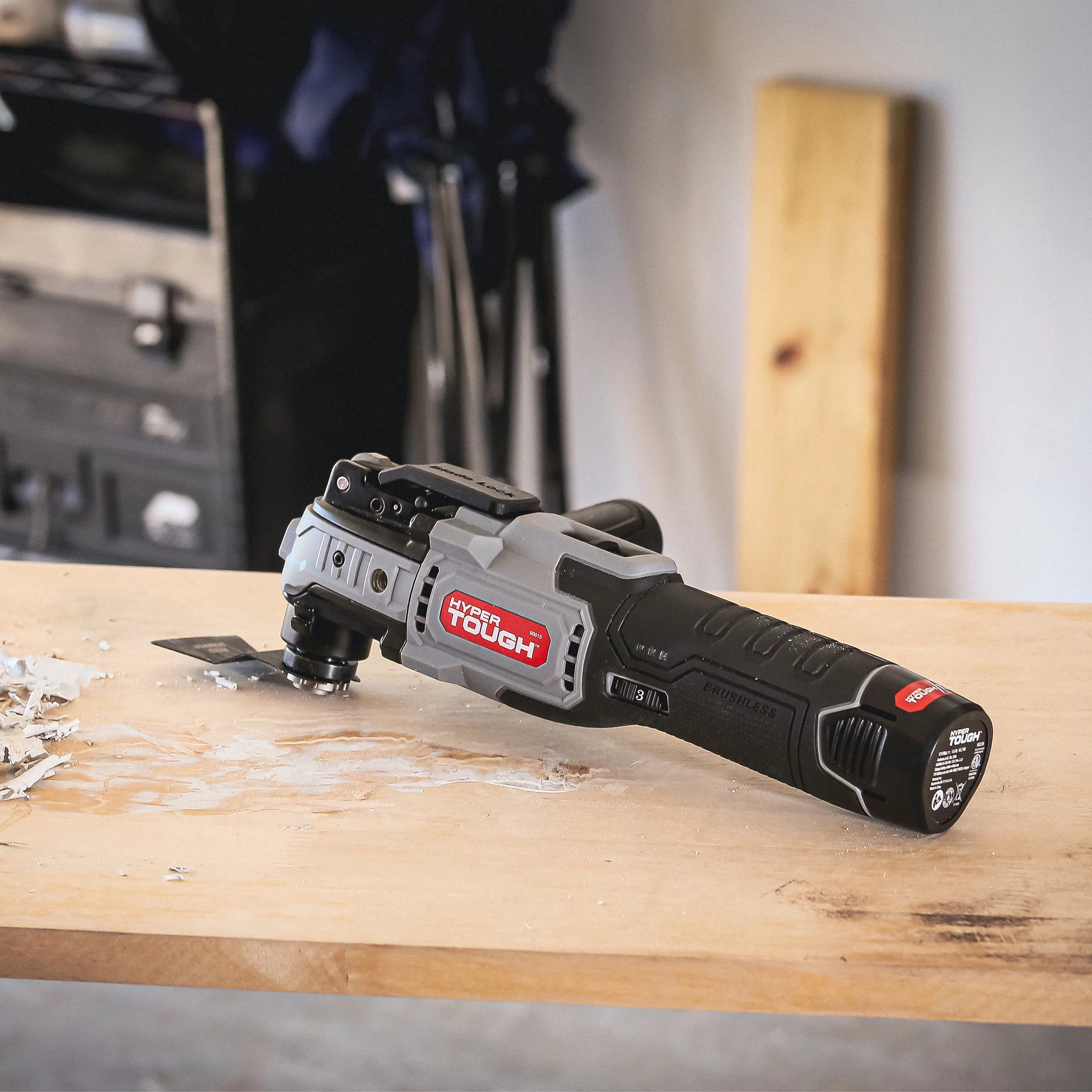 Hyper Tough 12V Max Lithium-Ion Brushless Oscillating Multi-Tool with 1.5Ah Battery and Charger, 80015 - Inhomebuy