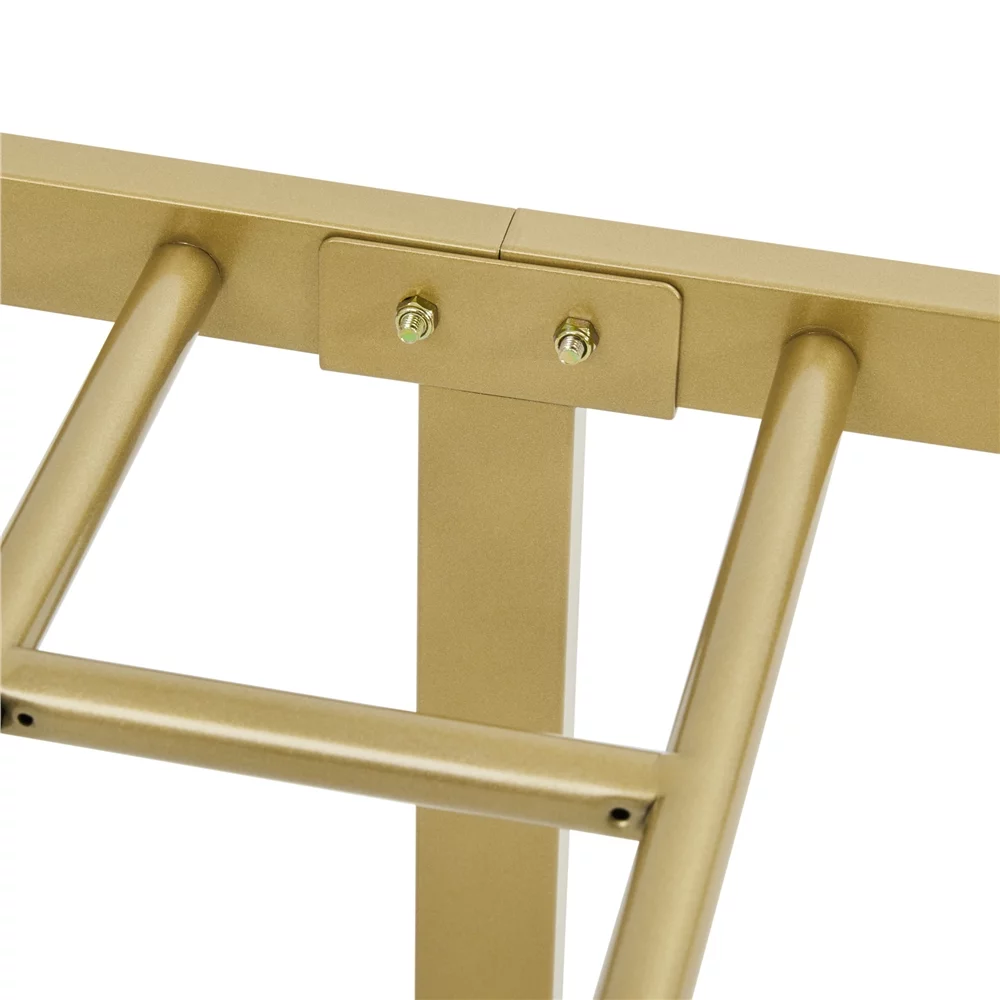 Topeakmart Metal Twin Bed Frame with Curved Design Headboard and Footboard, Black - Inhomebuy