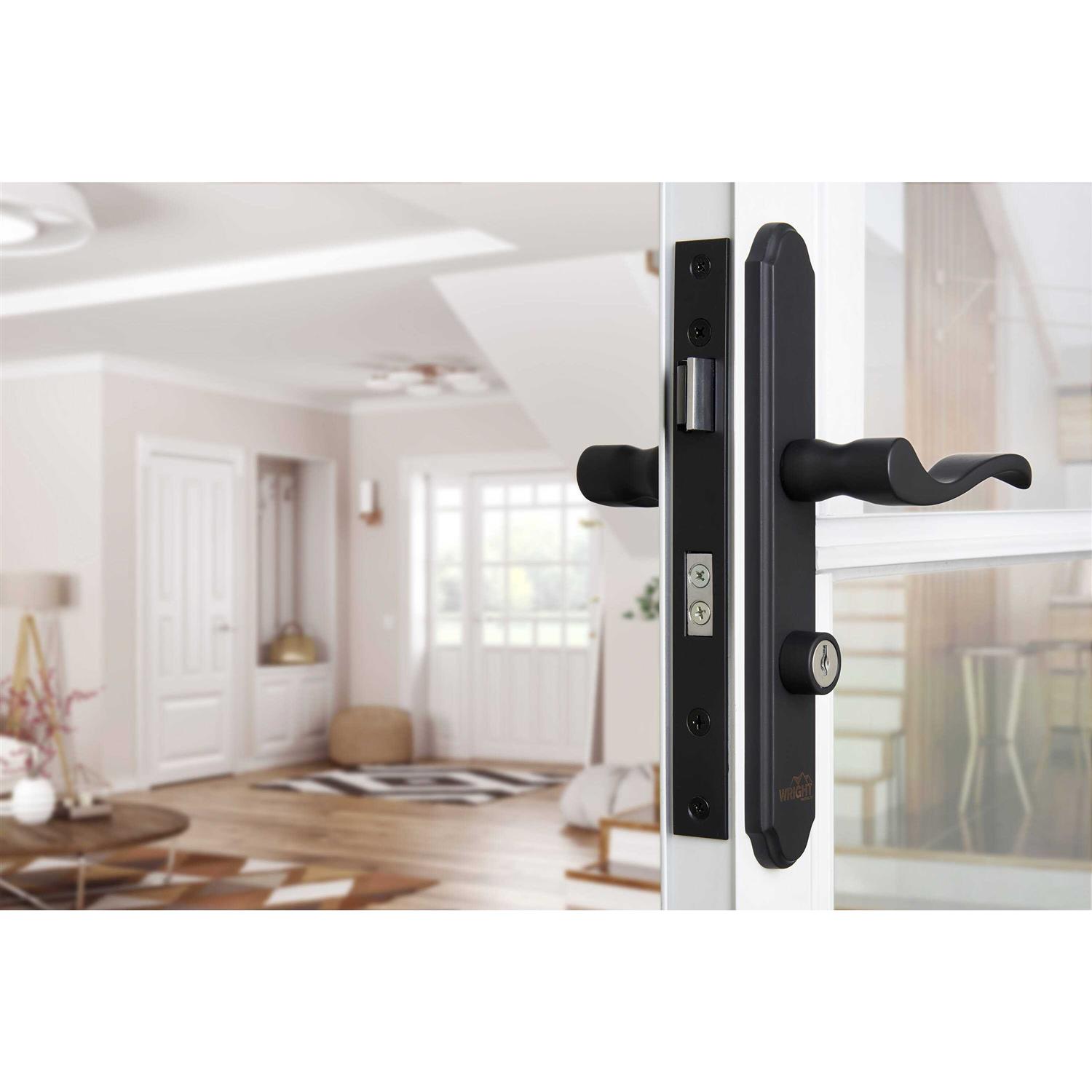 Wright Products Keyed Push Button Latch - Inhomebuy