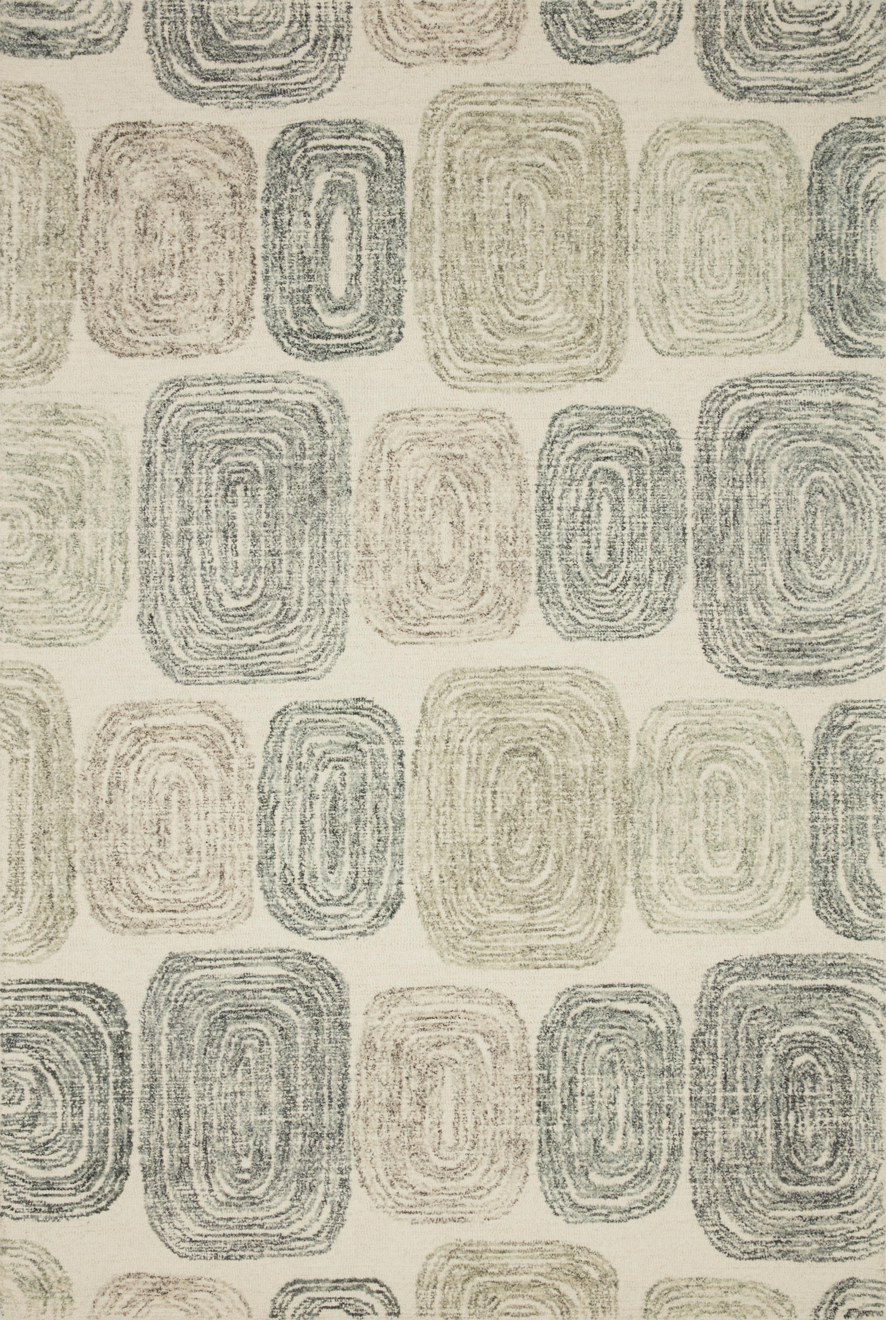 Loloi Rugs Milo Collection Rug in Dk. Grey, Neutral - 8'6