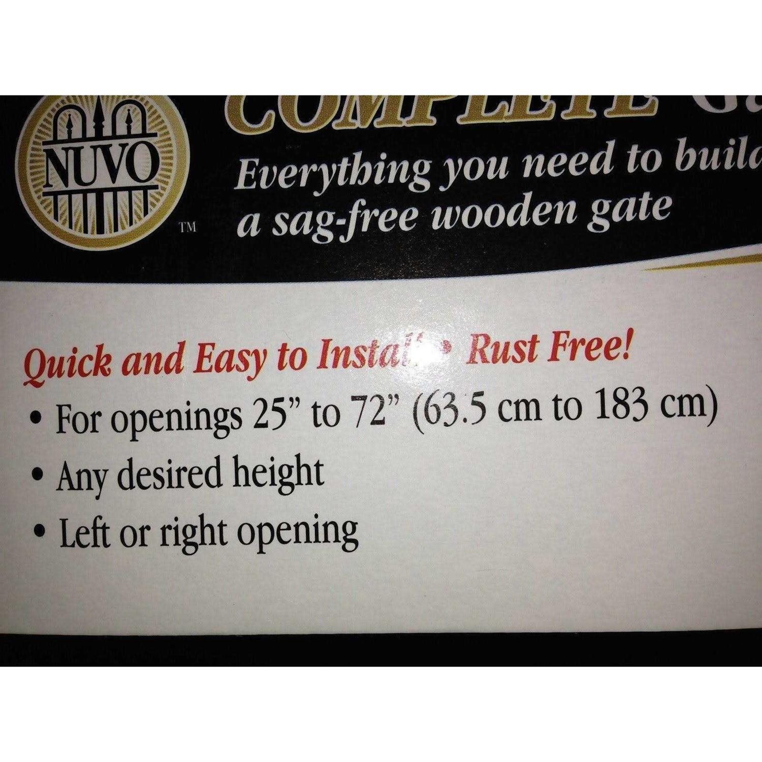 Nuvo Iron GGI0441 45 in. x 68 in. Garnet Gate Door with Arched External Rail for 48 in. Openings - Inhomebuy