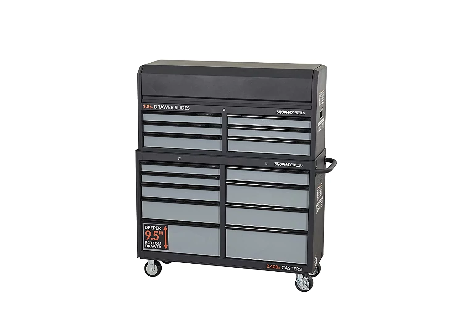 52 in. 15-Drawer Tool Chest and Rolling Cabinet Combo - Inhomebuy