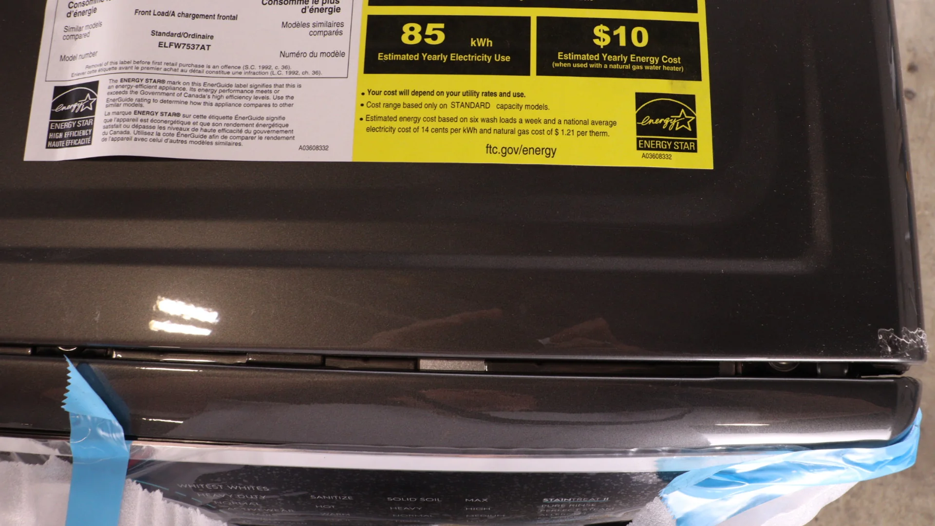 ELECTROLUX 5 SERIES 5.2 CU FT. ELECTRIC FRONT LOAD WASHER WITH LUXCARE WASH SYSTEM - ELFW7537AT - Inhomebuy