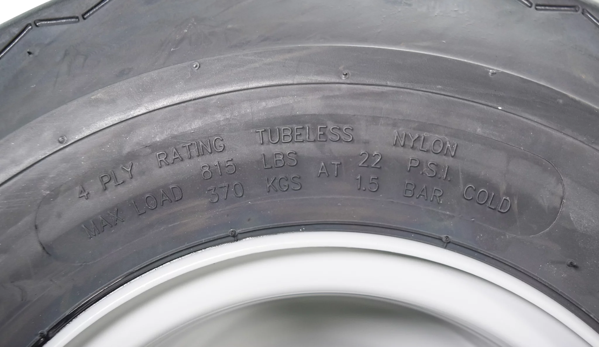 MASSFX 18x8.5-8 Golf Cart, Turf, Lawn & Garden Tire 4 Ply & 4/4 Matt Black Wheel Assembled Kit 18x8.5x8 - Inhomebuy