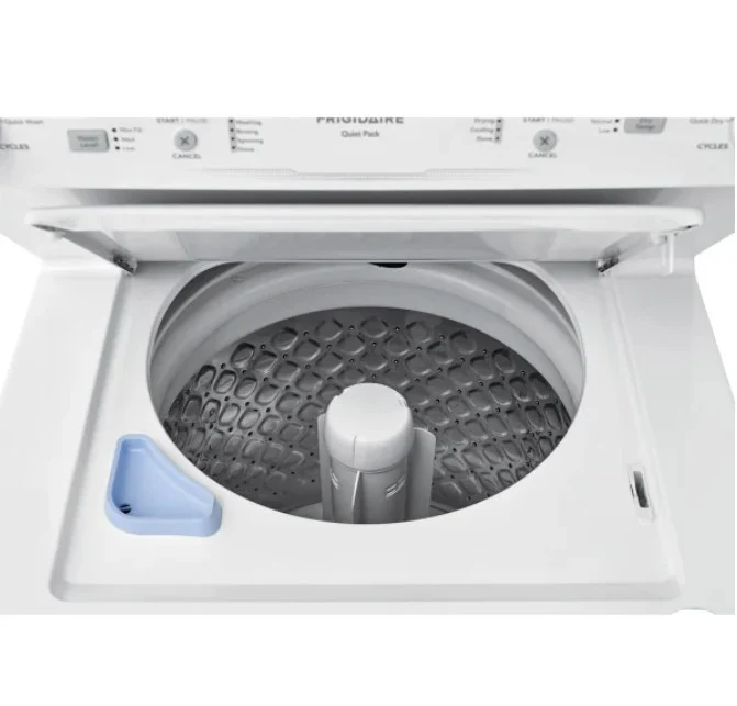 FRIGIDAIRE 27 IN. WHITE ELECTRIC 4.5 CU. FT. IEC WASHER AND 5.5 CU. FT. DRYER LAUNDRY CENTRE - FLCE7 - Inhomebuy