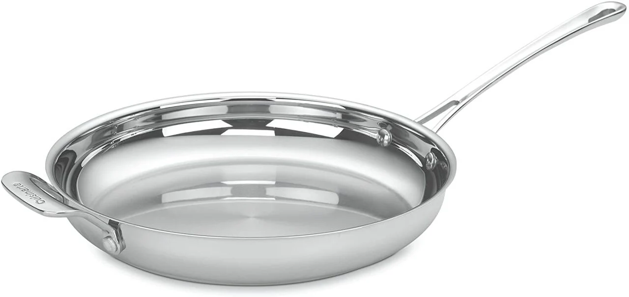 Cuisinart S/S Skillet 12'' w/helper handle, Countour | 422-30H - Inhomebuy