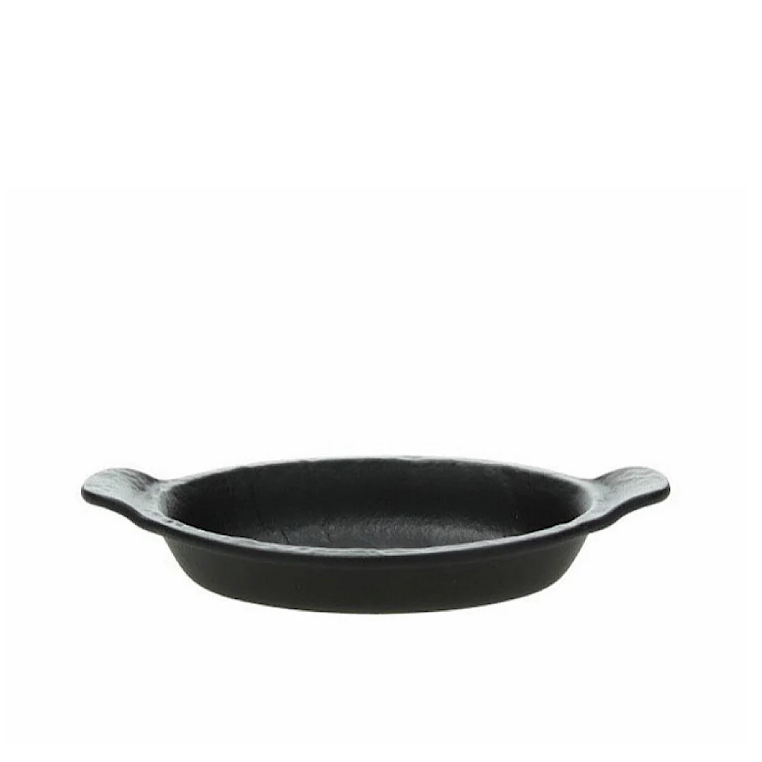 Oval Baking Dish 20.5cm Vulcania Black - Inhomebuy