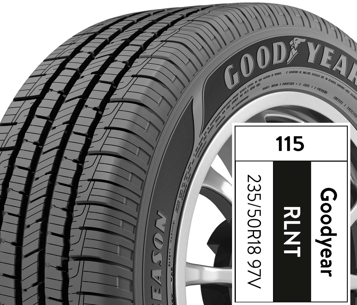 Goodyear Reliant All-Season 235/50R18 97V All-Season Tire - Inhomebuy