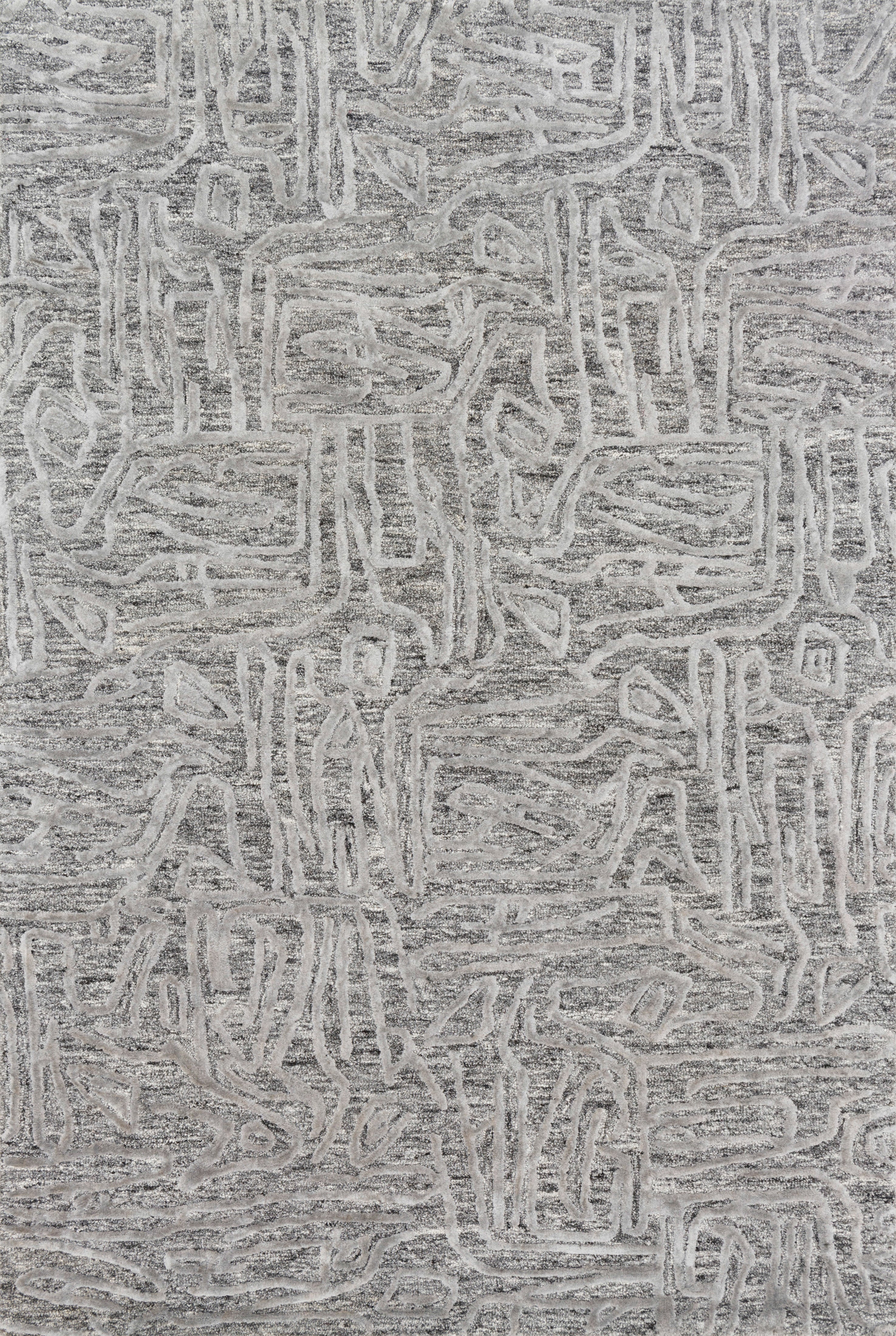 Loloi Rugs Juneau Collection Rug in Grey, Grey - 9'3
