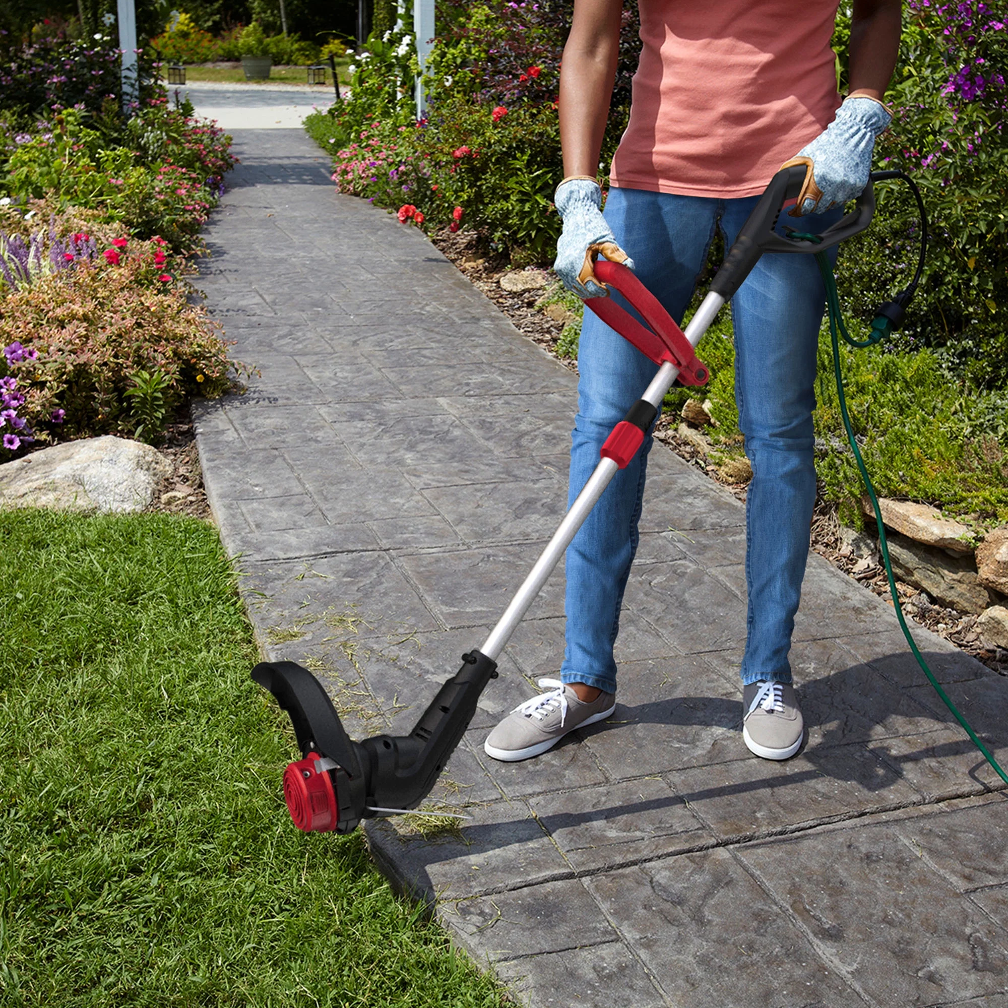 Hyper Tough 4.6-Amp 13in Electric String Trimmer HT21-401-002-04 - Inhomebuy